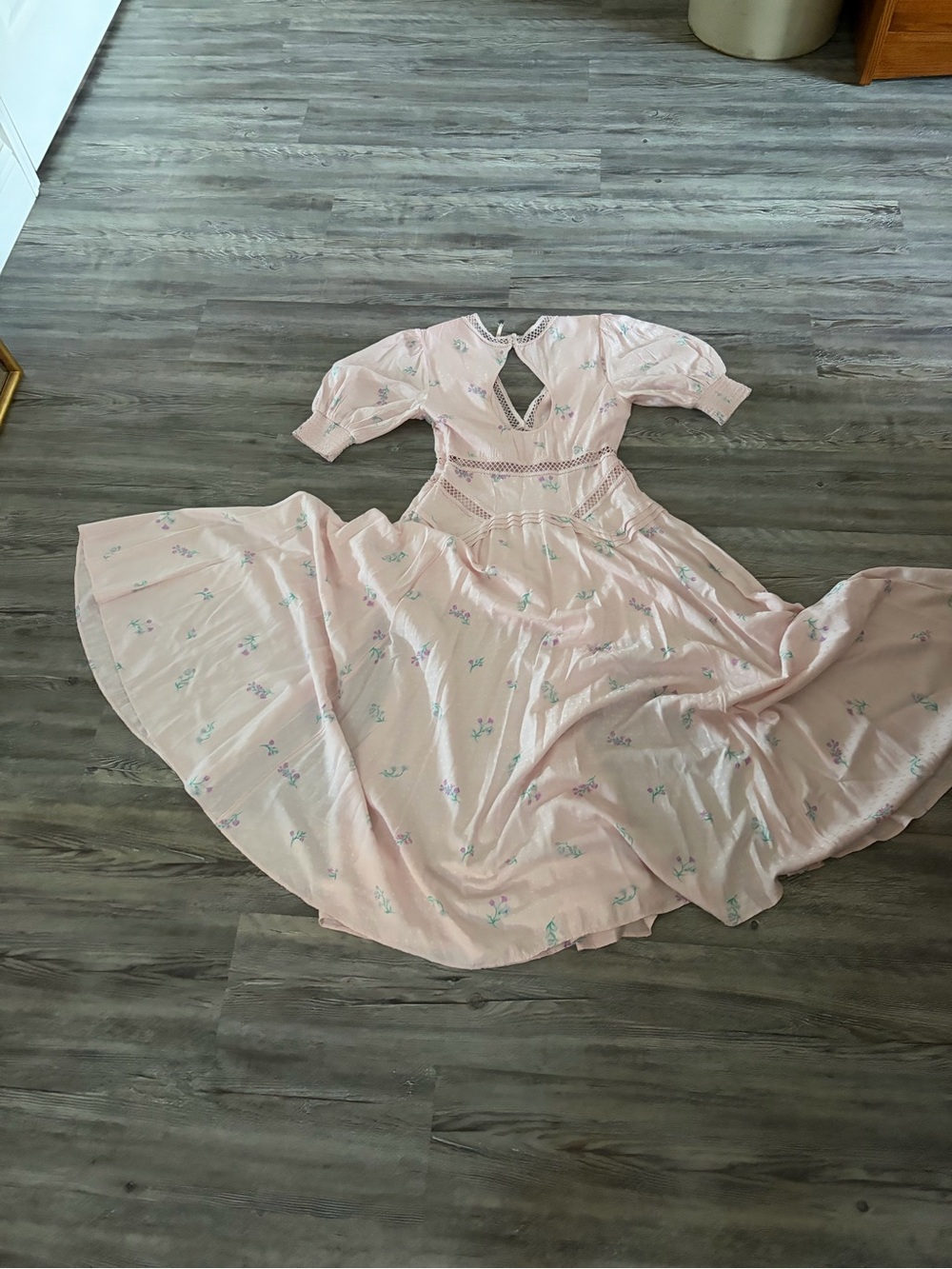Free People Light Pink Floral Maxi Dress - Picture 4 of 7